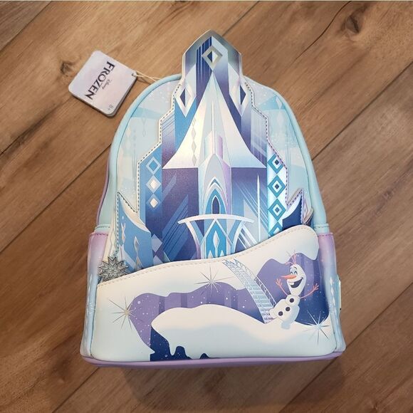 Loungefly Disney Frozen Queen Elsa Castle Mini Backpack NWT - Picture 10 of 16